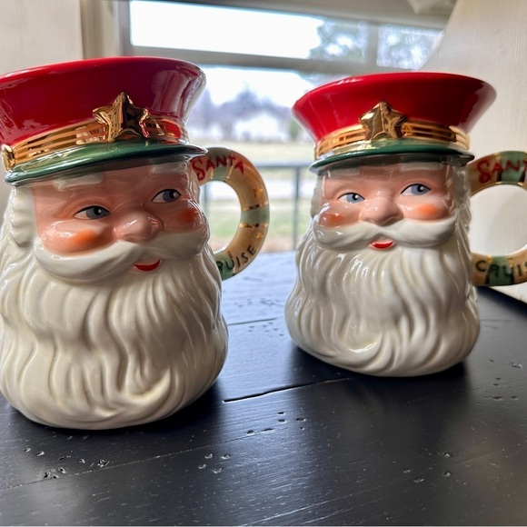 SET-2, VINTAGE, DEPT. 56, SANTA CRUISE TOBY MUGS FROM THE ST. NICK GETAWAY COLL. - Picture 8 of 9